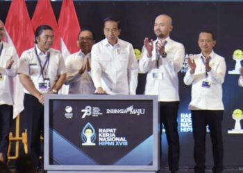 Presiden Joko Widodo Buka dan Resmikan Rakernas HIPMI ke-XVIII